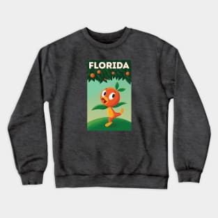 Florida Orange Bird - Orange Tree Crewneck Sweatshirt